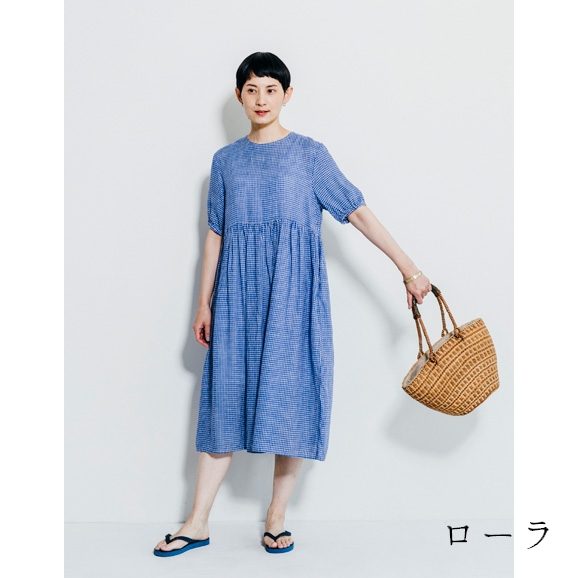 Fog linen workフォグリネンワークアニカワンピース ローラ（リネン）